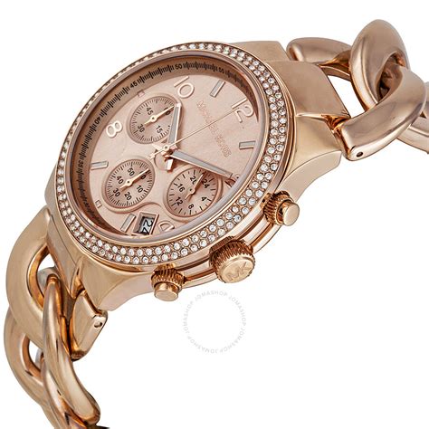 michael kors chronograph rose silber|michael kors rose gold.